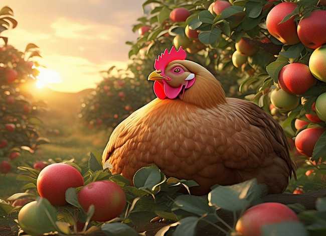 苹果树的故事 母鸡和苹果树的故事