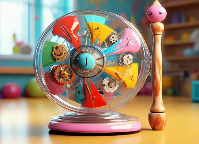 儿童手摇风扇故事 儿童手摇风扇齿轮图