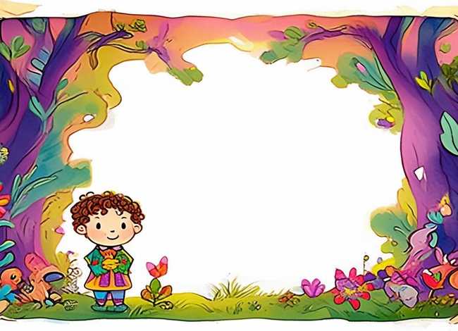 儿童故事彩铅画图片