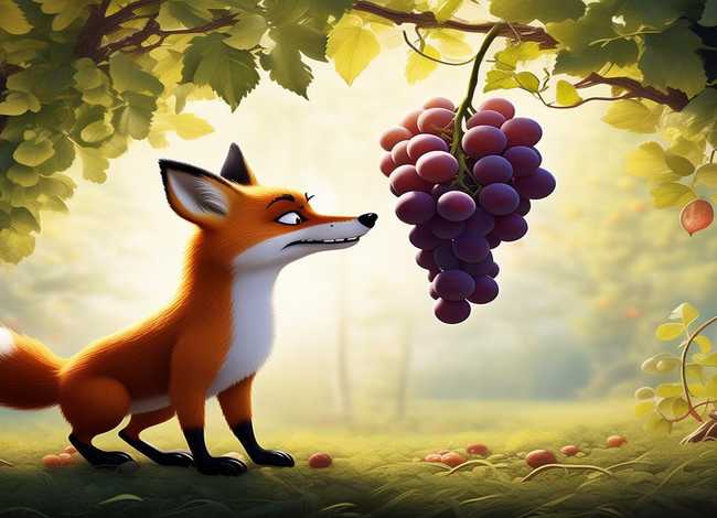 狐狸和葡萄的寓言故事道理是什么 狐狸和葡萄的寓言故事道理是什么呢