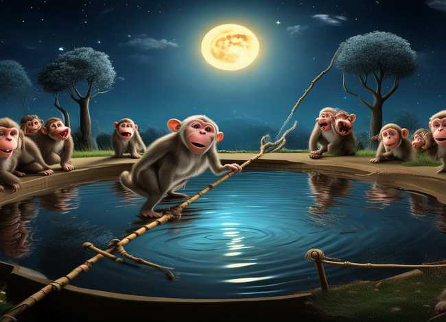 猴子捞月亮讲故事 - 猴子捞月亮讲故事比赛 猴子捞月亮讲故事 - 猴子捞月亮讲故事比赛