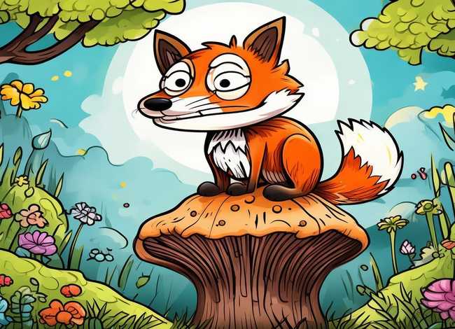 好饿的狐狸儿童故事，好饿的狐狸绘本故事