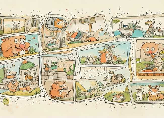 动物故事简笔画连环画图片 动物故事简笔画连环画图片怎么画