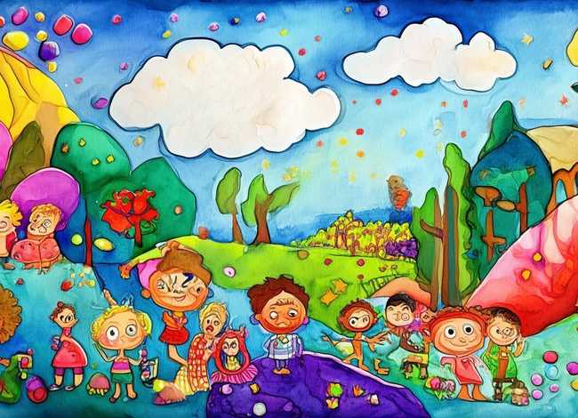 儿童故事水粉画 - 幼儿故事水粉画