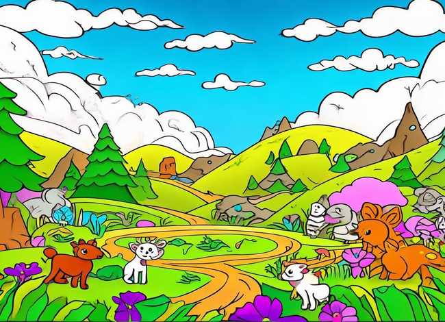 儿童填色绘本 - 儿童填色绘本图片