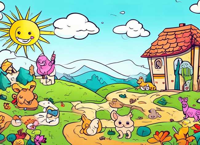 儿童故事电子版可打印可涂色，电子版儿童故事可打印模板