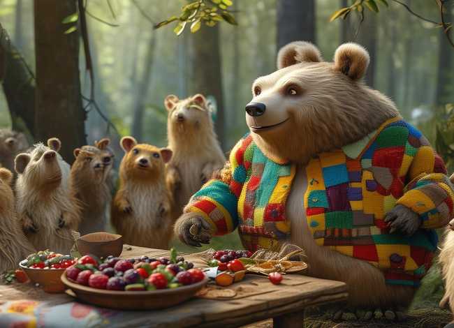 小熊请客故事表演；小熊请客故事表演视频