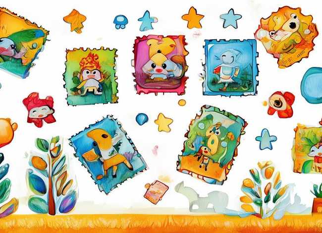 邮票有趣的故事儿童版，有趣的邮票儿童画