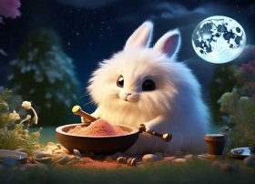 玉兔捣药的故事儿童版、玉兔捣药幼儿故事