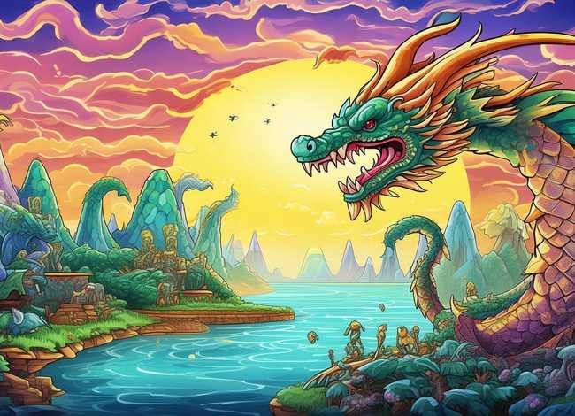 东方神话故事绘画作品，东方神话故事绘画作品四年级