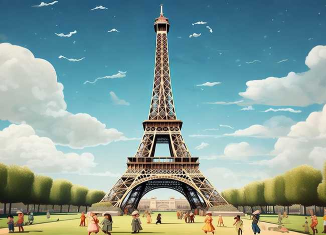 埃菲尔铁塔绘本故事；埃菲尔铁塔 绘本