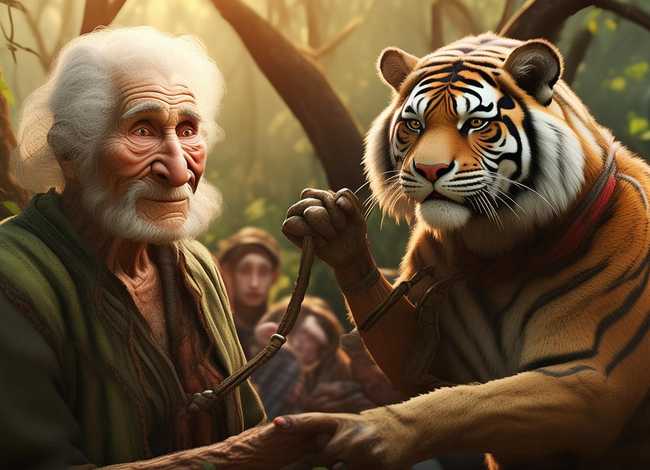 狼外婆讲故事 狼外婆讲故事王老汉牵老虎