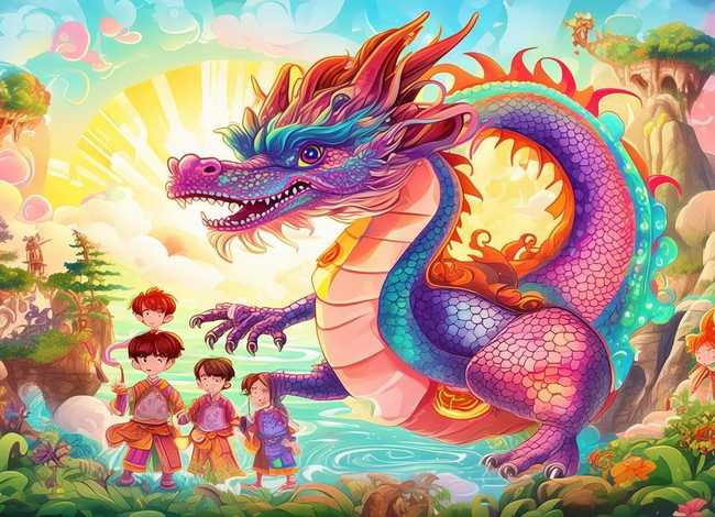 儿童中国神话故事绘画图片、中国神话故事幼儿版