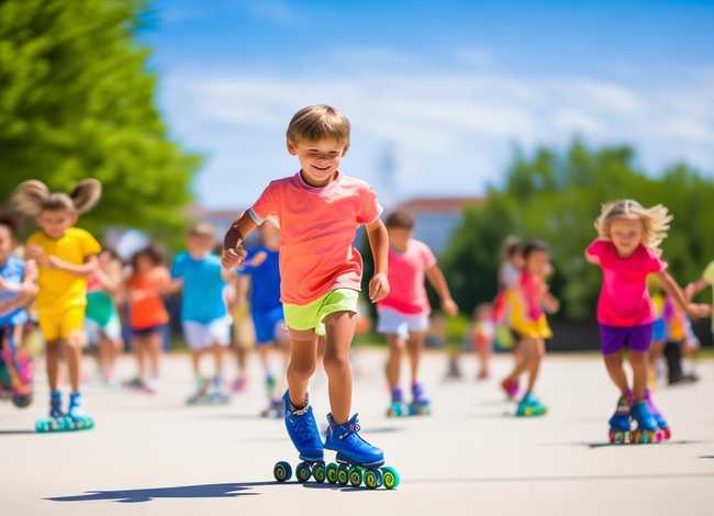 旱冰鞋儿童画 - 旱冰鞋儿童画图片大全