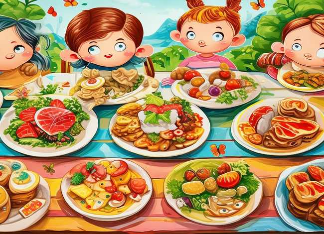 幼儿美食故事，幼儿美食绘本故事图画