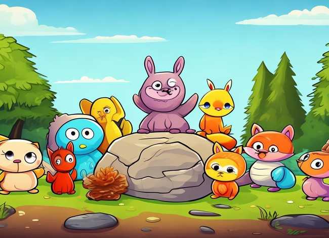 寓言故事儿童绘画作品，寓言故事绘画作品简单