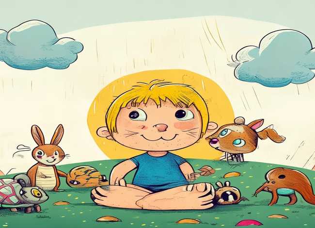 儿童手绘故事插图简单，手绘幼儿故事插图