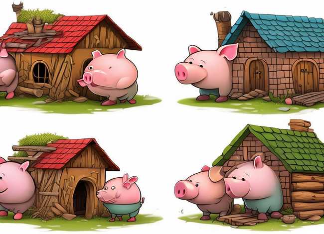 儿童故事三只小猪盖房子；三只小猪盖房子的故事幼儿版