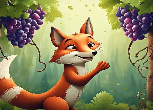 兔小贝故事狐狸和葡萄 - 讲故事狐狸和葡萄