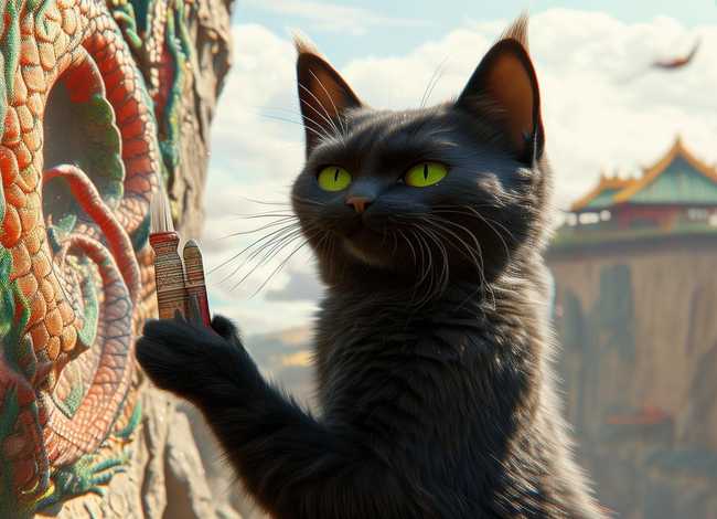 猫小帅故事画龙点睛；猫小帅画龙点睛的故事