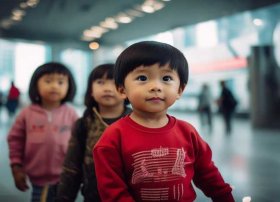 深圳一地铁站口3孩童无人陪；深圳地铁小男孩