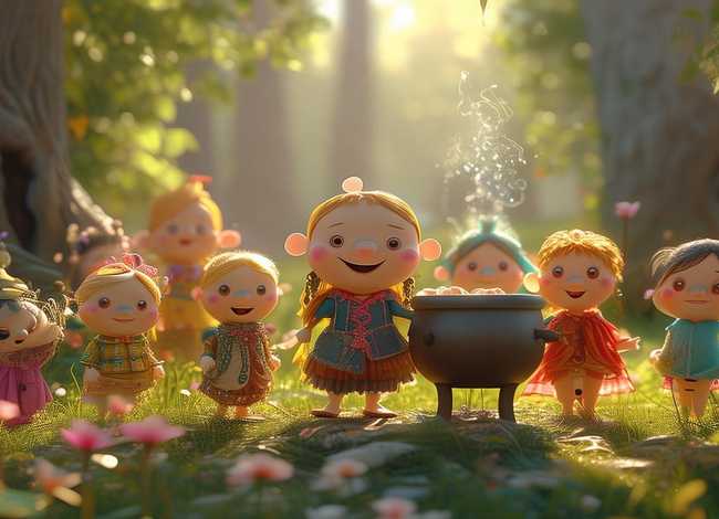 搞笑儿童故事七个小矮人；幼儿故事七个小矮人