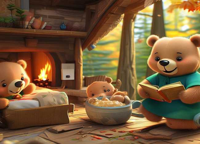 三只熊的儿童故事，三只熊幼儿故事