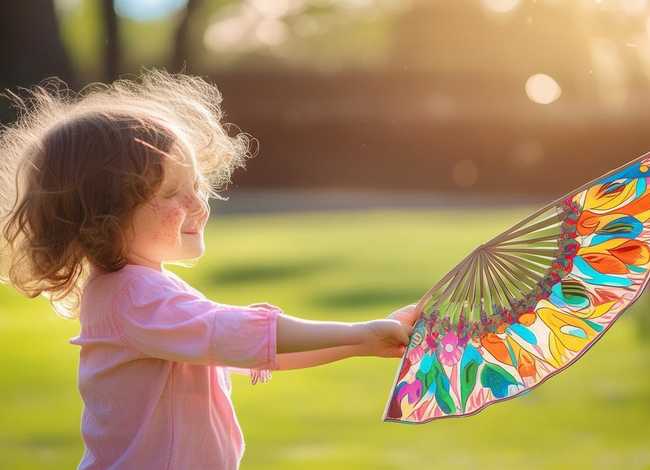 儿童扇子、儿童扇子舞单人跳