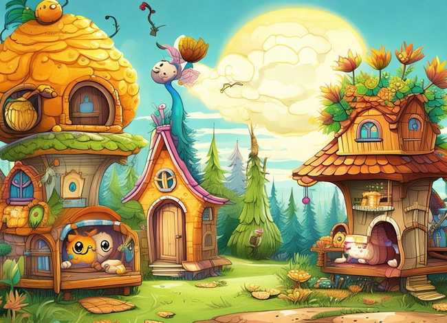 动物的房子绘本故事图片，动物的房子绘本故事图片大全