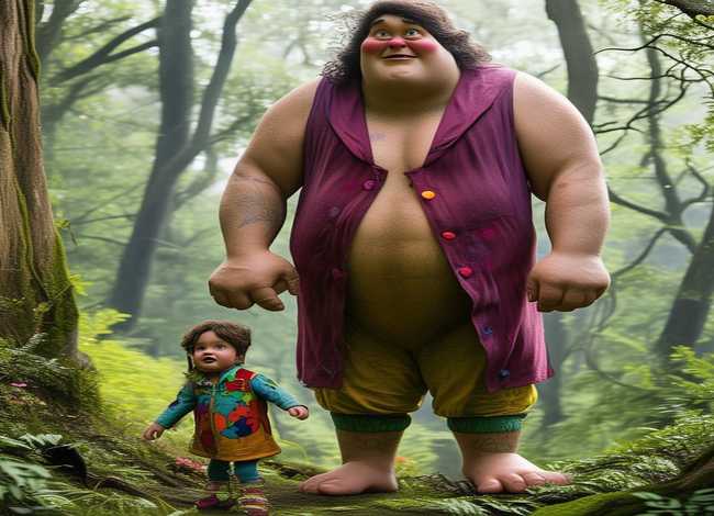 儿童故事巨人与小孩经典绘本、巨人与小孩的故事