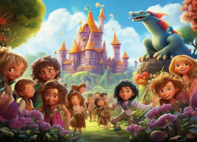 儿童故事图片；故事图片素材