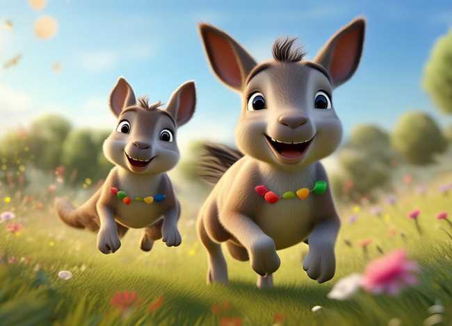 儿童故事小袋鼠和小马比赛（小袋鼠和大袋鼠的故事）