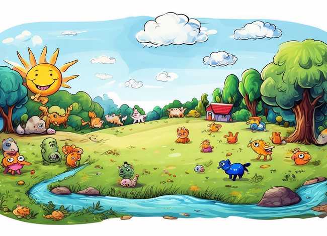 我的故事画画；我的故事画画幼儿画