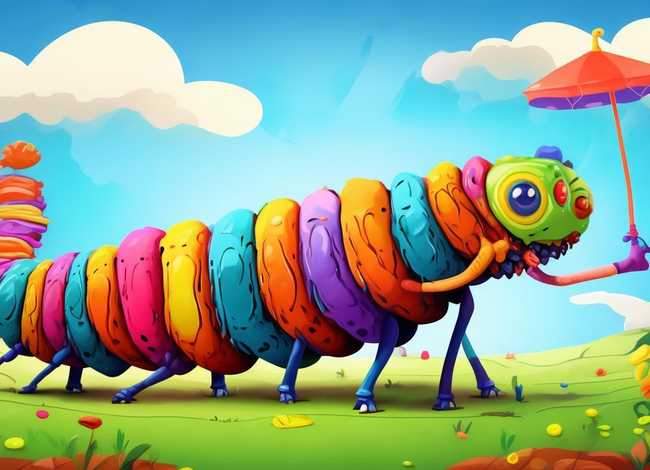 蜈蚣创意儿童画，蜈蚣创意儿童画怎么画