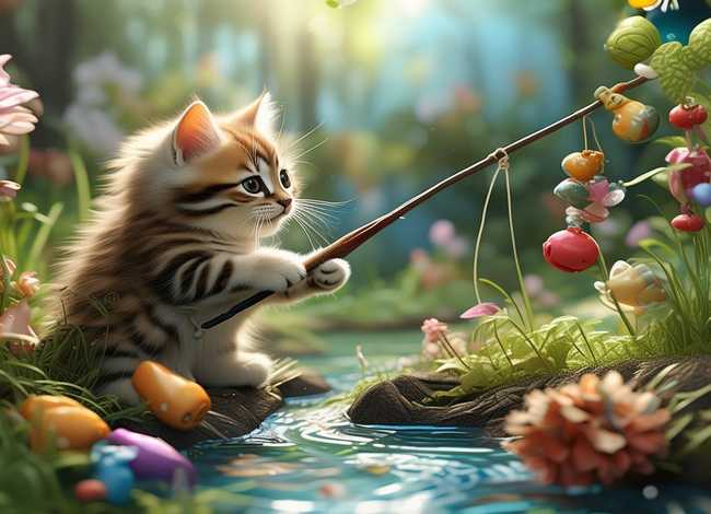 小猫钓鱼儿童故事视频播放（小猫钓鱼故事表演视频播放）