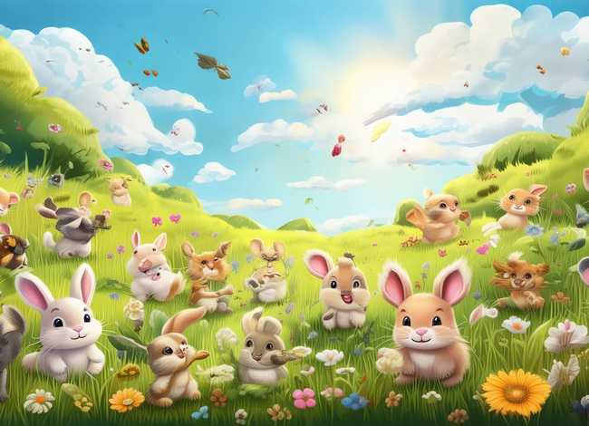 故事小兔子照片；故事小兔子照片大全