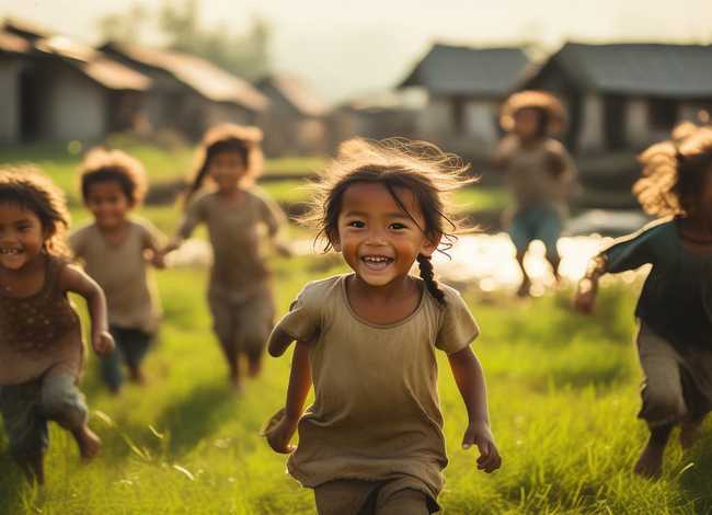 儿童农村生活故事完整版；农村儿童生活图片