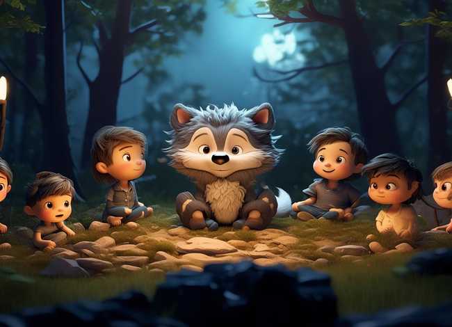 儿童故事文字版狼（狼故事睡前故事文字）