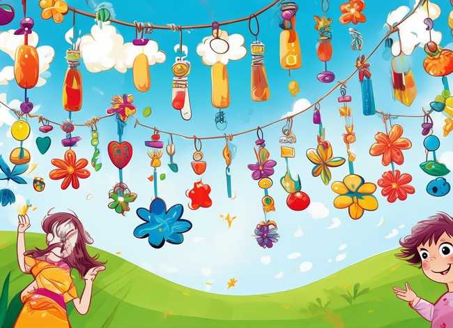 风铃儿童画图片 - 风铃儿童画图片大全
