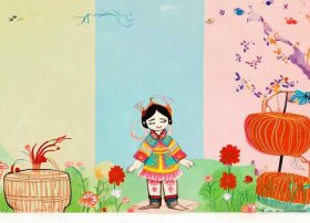 粤语童谣绘本插画、粤语童谣绘本插画素材