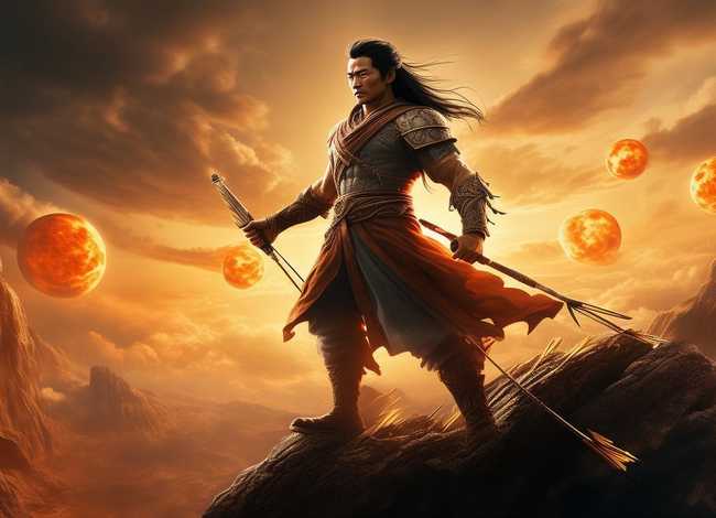 后羿射日儿童故事短篇150字左右 - 后羿射日的故事150字左右