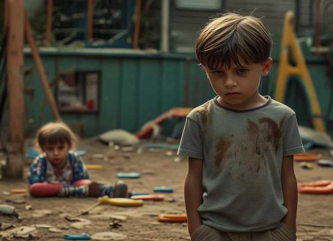 男童游乐场推落4岁女童后转身离去；南宁7岁男孩在游乐场被推倒致骨折,谁该担责？