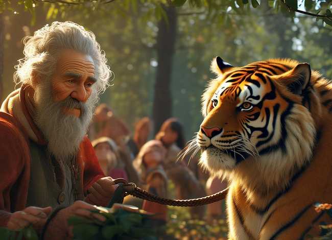 狼外婆讲故事 狼外婆讲故事王老汉牵老虎