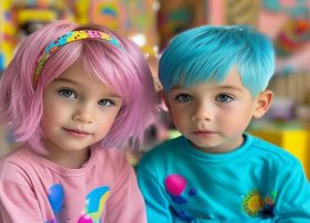 幼儿时尚发型女孩、幼儿时尚发型男孩