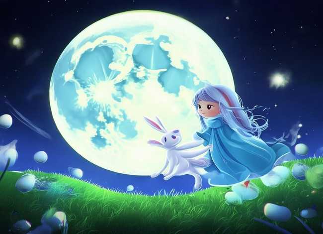 嫦娥玉兔的儿童故事 - 嫦娥玉兔的故事动画片