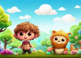儿童漫画的二分之一与少儿故事；儿童漫画故事大全简单一点