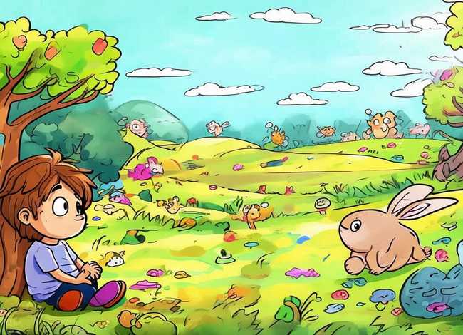 守株待兔故事儿童版图片 守株待兔故事图片大全