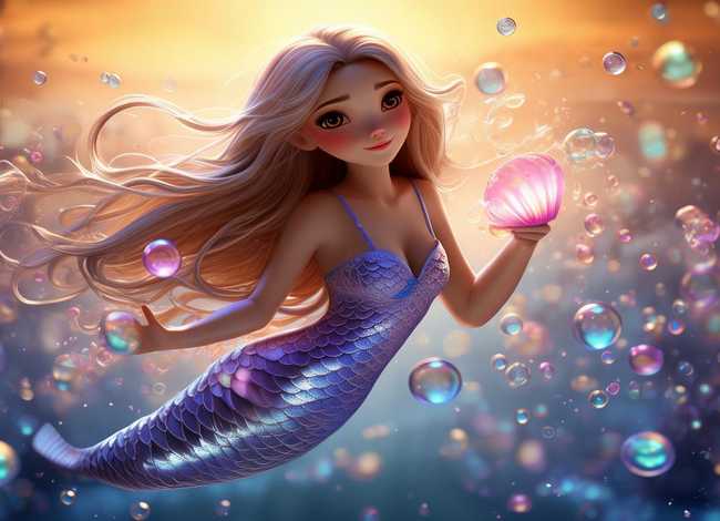 泡泡美人鱼故事睡前故事，泡泡美人鱼故事在线听mp3