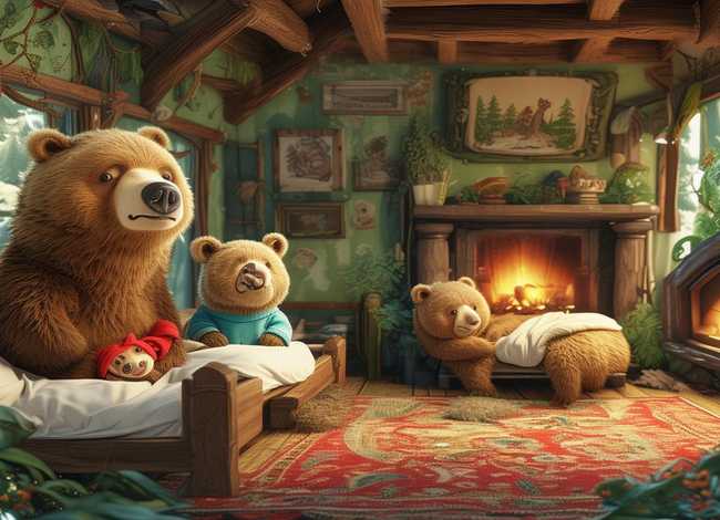 故事三只熊的故事，经典绘本《三只熊的故事》