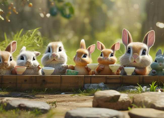 动物排队喝牛奶的儿童故事（小动物排队的幼儿故事）